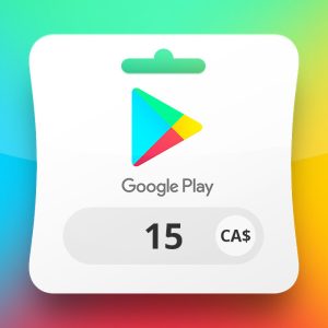 Google Play CAD 15 Gift Card CA